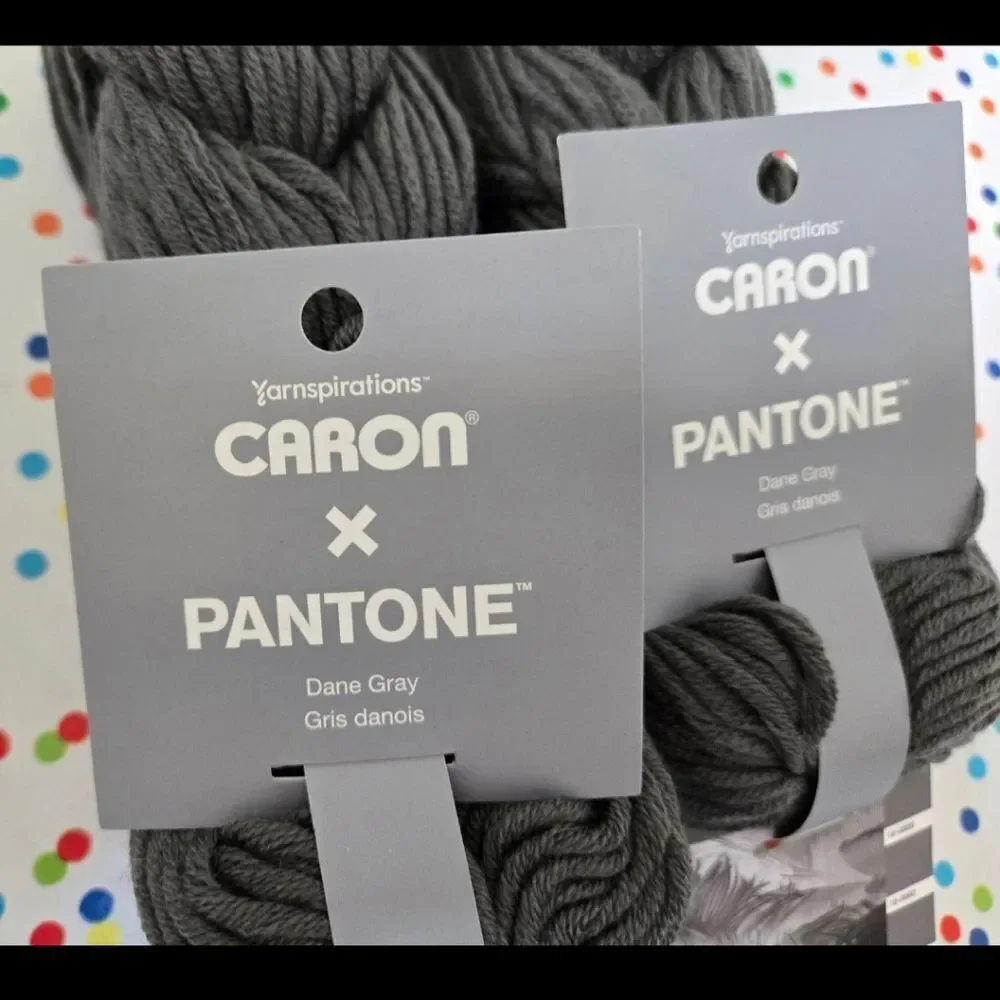 Carbon x Pantone Dane Gray Yarn 2 Hanks 1 Free